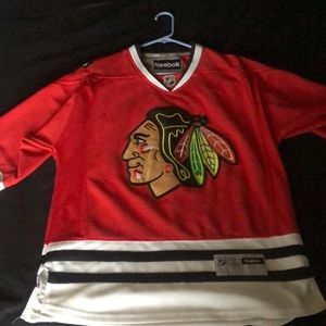 Cleveland Blackhawks Reebok hockey jersey. Great condition. Wore once.